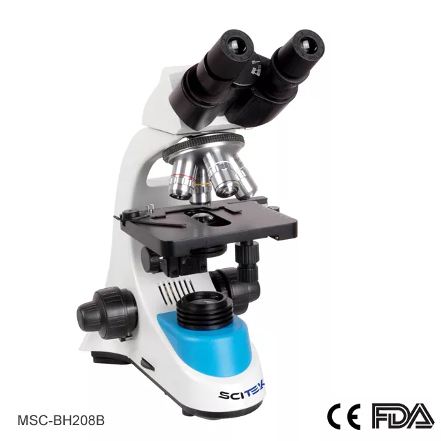Microscope biologique, tête binoculaire
